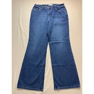 Womens Levi's 580 Jeans Size 16W Medium Bootcut Stretch Denim